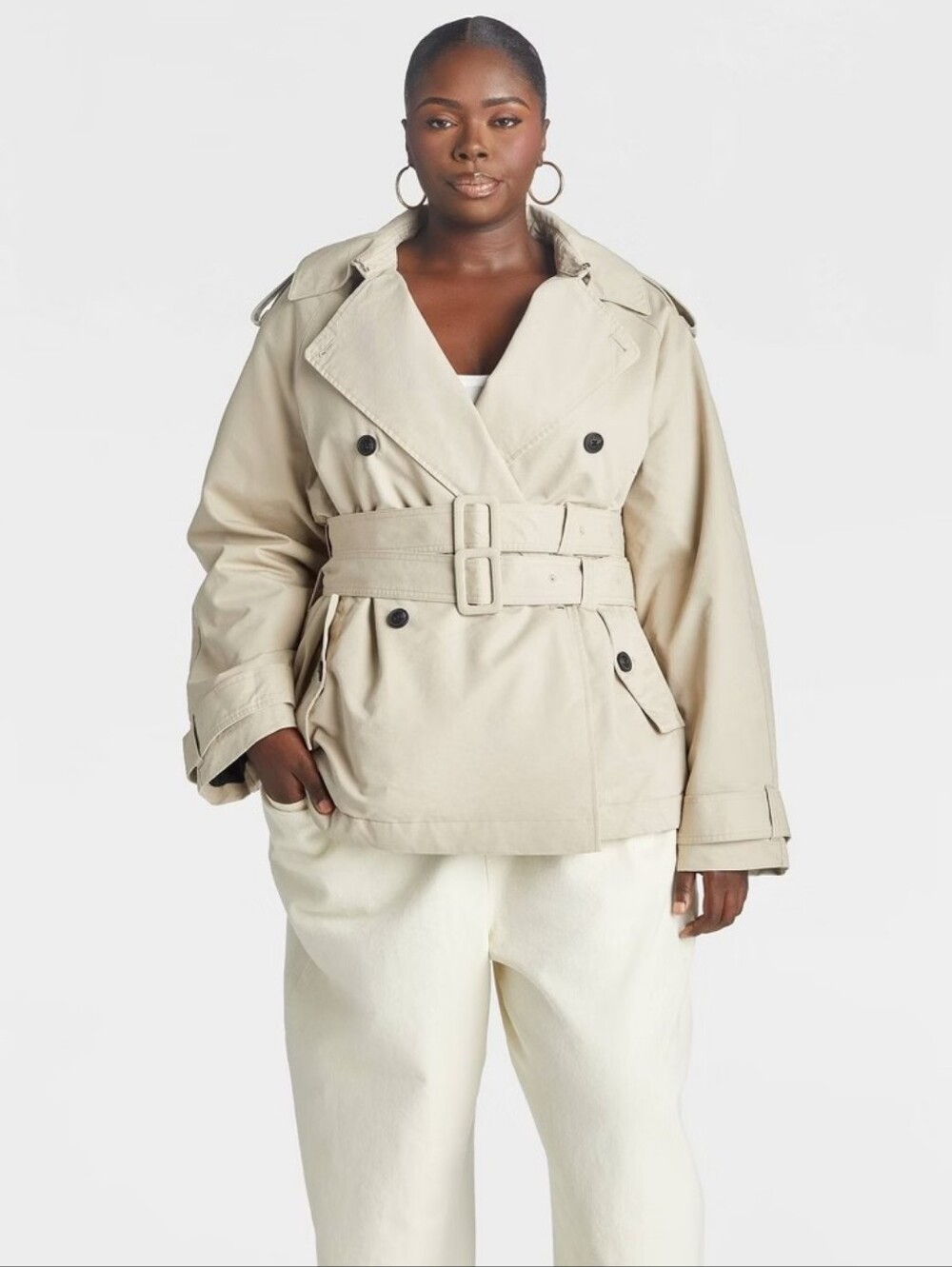 NWT Kbb By Kahlana Celene Trench Coat